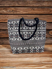 Chic Noir Canvas Tote – Bold Style Meets Every day Functionality