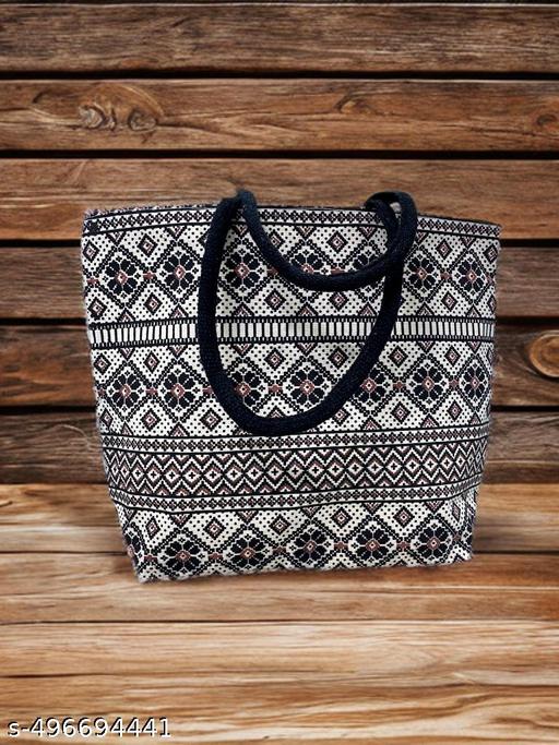 Chic Noir Canvas Tote – Bold Style Meets Every day Functionality