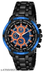 Stylish Men Analog Watch | Stainless Steel Strap | Party & Daily Wear