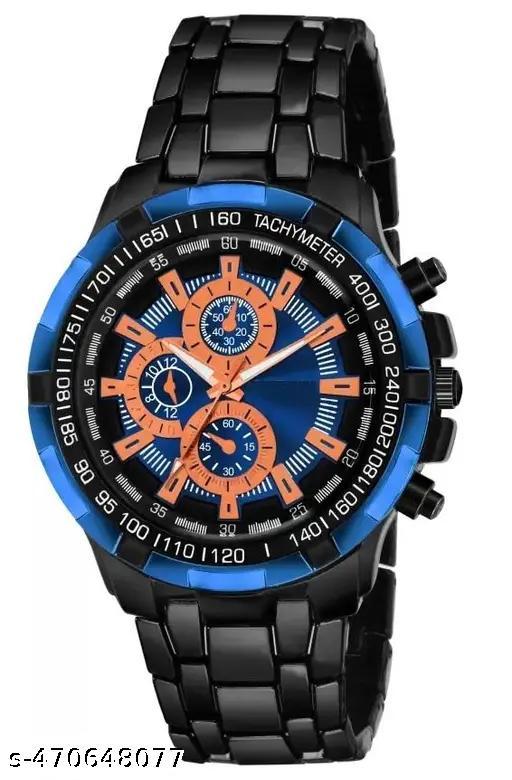 Stylish Men Analog Watch | Stainless Steel Strap | Party & Daily Wear