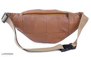 K London Real Leather Men Women Waist Bag Fanny Bag Travel Pouch Passport Holder (11700_Bbtan)(Tan)
