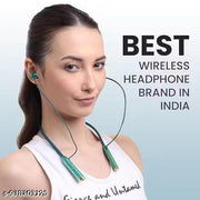 Buy Bluetooth Neckband Romeo N61 Get Free Gift | 3 Days Battery Backup | Pure Bass HD Sound | Call Vibration Alert | Wireless Earbuds | Sports Neckband Headphones@QT049