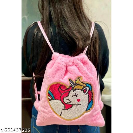 Plush Unicorn Backpack, Unicorn Backpack for Girls, Soft Lightweight Travel Bags for Girls Unicorn plush backpack kids cute cartoon plush backpack girls travel casual backpack, (Pack Of 1)