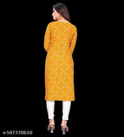 Women Printed Crepe Kurti (Combo Of 6)