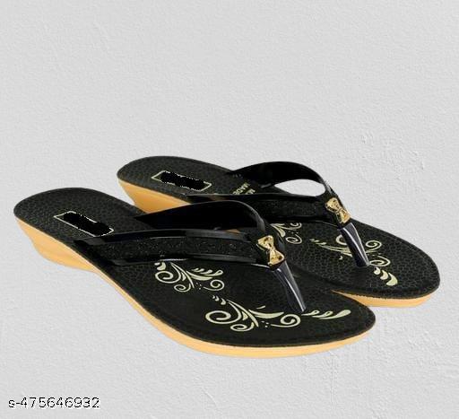 Hiyaga Fancy PU Slippers Flip-Flops for woman