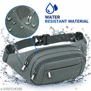 Waist Bag fanny pack bum bag travel passport holder chest bag phone mney holder Waist Bag fanny pack bum bag travel passport holder chest bag phone mone holder (grey)
