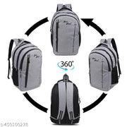 35 L Casual Waterproof Laptop Bag/Backpack for Men Women Boys Girls/Office School College Teens & Students ( grey)