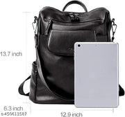 PULeather Backpack for Women | Shoulder Bag for Women and Girls | Handbag|College Bag for Girls |Multipurpose Travel Bag for Women |Zipper Closure, Adjustable Strap