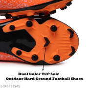 Axpro Synthetic HardGround Dual Color TPU Sole Orange Football shoes Football Shoes For Men