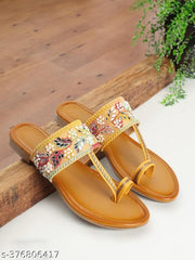 Women casual flats Yellow