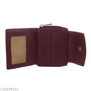 Wildauk 
Women Maroon Artificial Leather Wallet  (5 Card Slots)