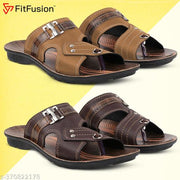 FitFusion Men's Stylish Slipper Combo Pack of 2 Slipper, Casual Flip Flop, Slip On for Men's,Thong Flip-Flops