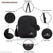 YESSBENZA Men Sling Bag Men's Sling Bag Medium Size Travel Crossbody Office Passport Messenger Bags