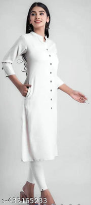 A Line Mandarin( Kurti With Pocket)