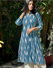 ikkat kurta