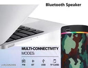 KT-125 High Bass 10W Bluetooth Speaker Thunder Sound Portable  AUX , USB , SD Card,4hour battery backup, (FAUJI), pack of 1
