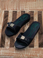 Chips Women Casual Slipper 0702_BLACK