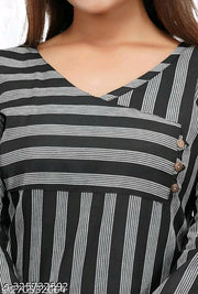 Women  Black Kurti with Bottom