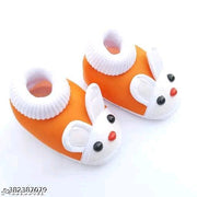 Kids with fabulous desigins & colors booties  Baby shoes/ Baby Booties/ Booties/ New born baby shoes for baby boy and baby girl with fancy bunny comfortable and skin friendly pack of 3 pair