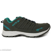Angel Craft Grey Solid Running Shoes For Men