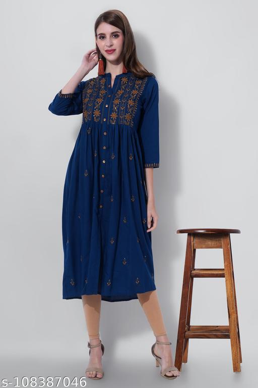 PURVIJA KURTI SEQUENCE EMBROIDERED KURTI