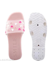 Latest heart print Pink slippers