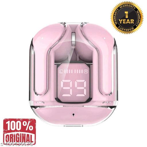 TWS True Wireless Bluetooth Headphone, TWS earphone, earphone, bluetooth headset, Best Quality Wireless Bluetooth Headphones & Earphones, 10mm HD Drivers, Sweat Proof (PINK)