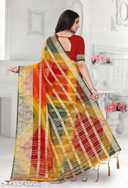 NEW FANCY ORGANZA SAREE  MULTY COLOUR SAREE