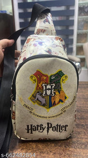 Premium Quality 10 Inches Latest Harry Potter Design Cross Body Sling Chest Bag for Boys & Men