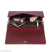 RESHU 6 card slot premium PU leather with heart batch fitting  zipper hand purse for women