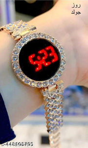 Amigos Diamond Touch: Stainless Steel Strap Women's Watch