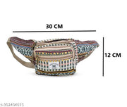 KRYSTAL Handmade Hemp Festival Waist pack Boho Hippie Waist Bag Hip Bum Running Belt Money Belt Fanny Pack Adjustable Waist Bag (Multicolour) Pack of 1