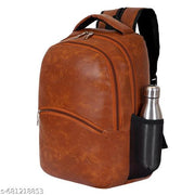 Unisex 25 Liters Laptop Backpack Bag Stylish Pu Leather School/College/Office & Travels