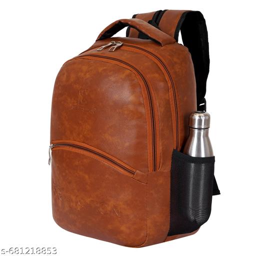 Unisex 25 Liters Laptop Backpack Bag Stylish Pu Leather School/College/Office & Travels