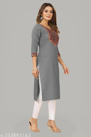 stylelist kurti with embroidered work