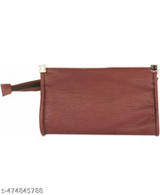 FLIKKER: PU Casual Women's Attractive Solid Clutch Women's Multi Zip Daily Use Maroon Clutches Red Handbag for Girls Mobile Purse Women (Tan, Pack of: 1)