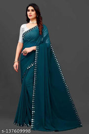 NEW FENCY GEORGETTE CUT WORK SAREE