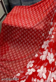 Trendy Womens Georgette Printed Saree with blouse.