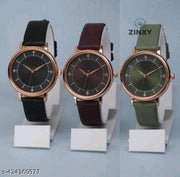 Best Quality Festive Season Royal Designer Round Dial Attractive Leather Belt Women Watches Combo Pack of 3 Watches combo for women stylish girl watches combo pack of 3 analog watches combo wrist watches combo watches for girls stylish watches Set