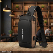 CLASSY FASIONABLE GOOD LOOKING BUSSINES USB PORTAL SHOULDER BAG WAIST USB MULTICOLOURED SLING SHOULDER BAG WITH USB PORT ADVANCE BUSINESS BAG
