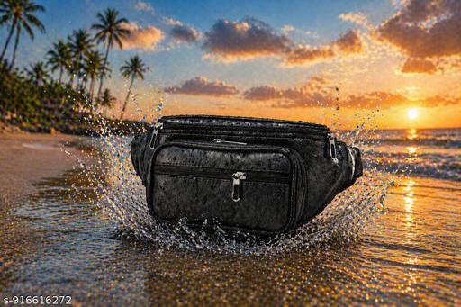 Latest Men Women Leather Waist Pack Travel Bags For Moneyy| Belt| Cards |Mobile| Documents| Kit| Books and Bills Dairy Pouch Cross Side Bag For Men Women .With Belt Stylish Small Luggage Accessories Bag I Waist Bags I Fanny pack.