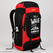 Zerus 70L Red Hiking Trekking Backpack | Rucksack for Men Boys | Travel Mountain Camping Bag with Bottle Pocket