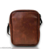Light Flap  Brown Sling Cross Body Travel Office Business Messenger One Side Shoulder Bag Unisex for Men Women Travel, Office & Casual Use