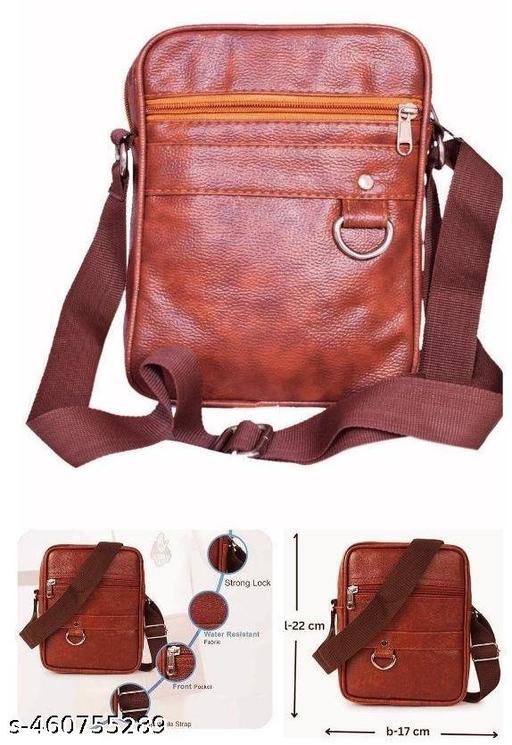 Sling Cross Body Travel Office Messenger One Side Shoulder Bag for Unisex for men and women Boy/Girls (Brown)