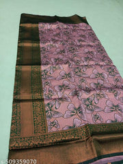 EAUTIFUL RICH PALLU & JACQUARD WORK ON ALL OVER  SAREE WITH BLOUSE PIECE