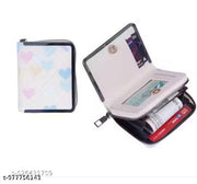 Women’s RFID Blocking Zip Around Card Holder Wallet – Compact Credit Card Case, Mini Cash Organizer, Secure Metal Frame Wallet with Multiple Card Slots, Coin Pocket & Travel-Friendly Design