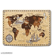 Shoprider Printed Passport Case/Card/Travel Document Holder for Travel Use,Passport Cover Holder Sleeve,Passport Wallet Leather Brown