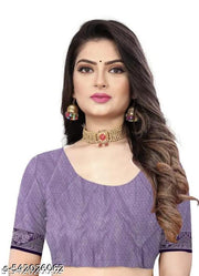 Georgette Silver Buti Silk Saree with Zalar and Siroski