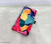 Fantastiqo Abstract Orange & Brown Clutch Bag for Women | Vibrant Party & Casual Sling Purse | Trendy Handbag