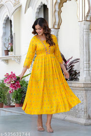 Anarkali Printed Kurti For Women